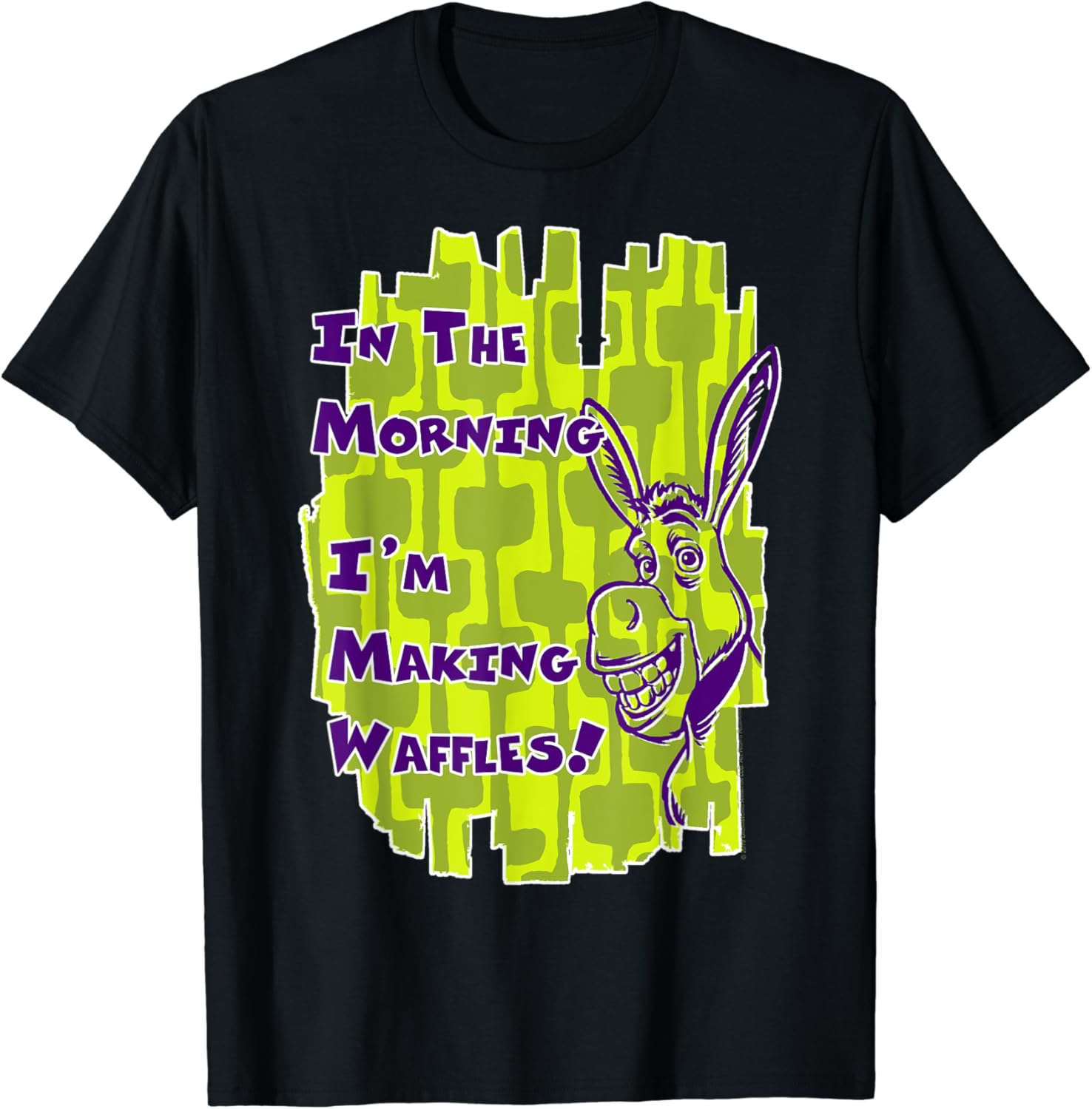 Shrek Donkey I'm Making Waffles Text Poster TShirt
